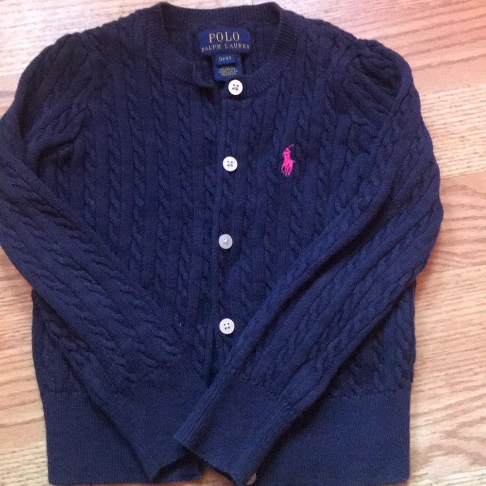 Polo Ralph Lauren girls cable knit cardigan